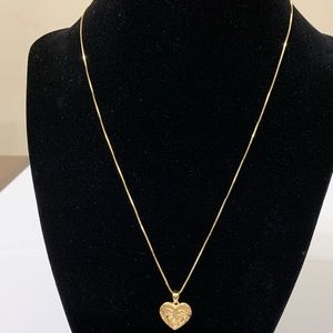 14k Gold Heart Necklace